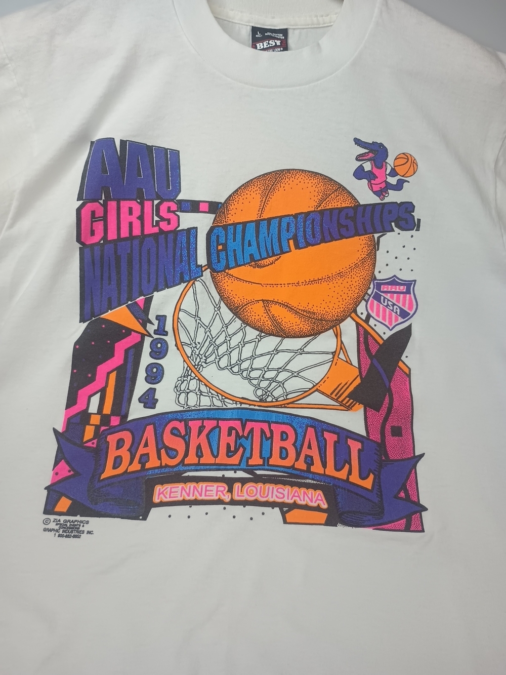 Vintage Single Stitch AAU Girls National Championship 1994 Kenner, LA . Fruit Of